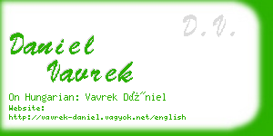 daniel vavrek business card